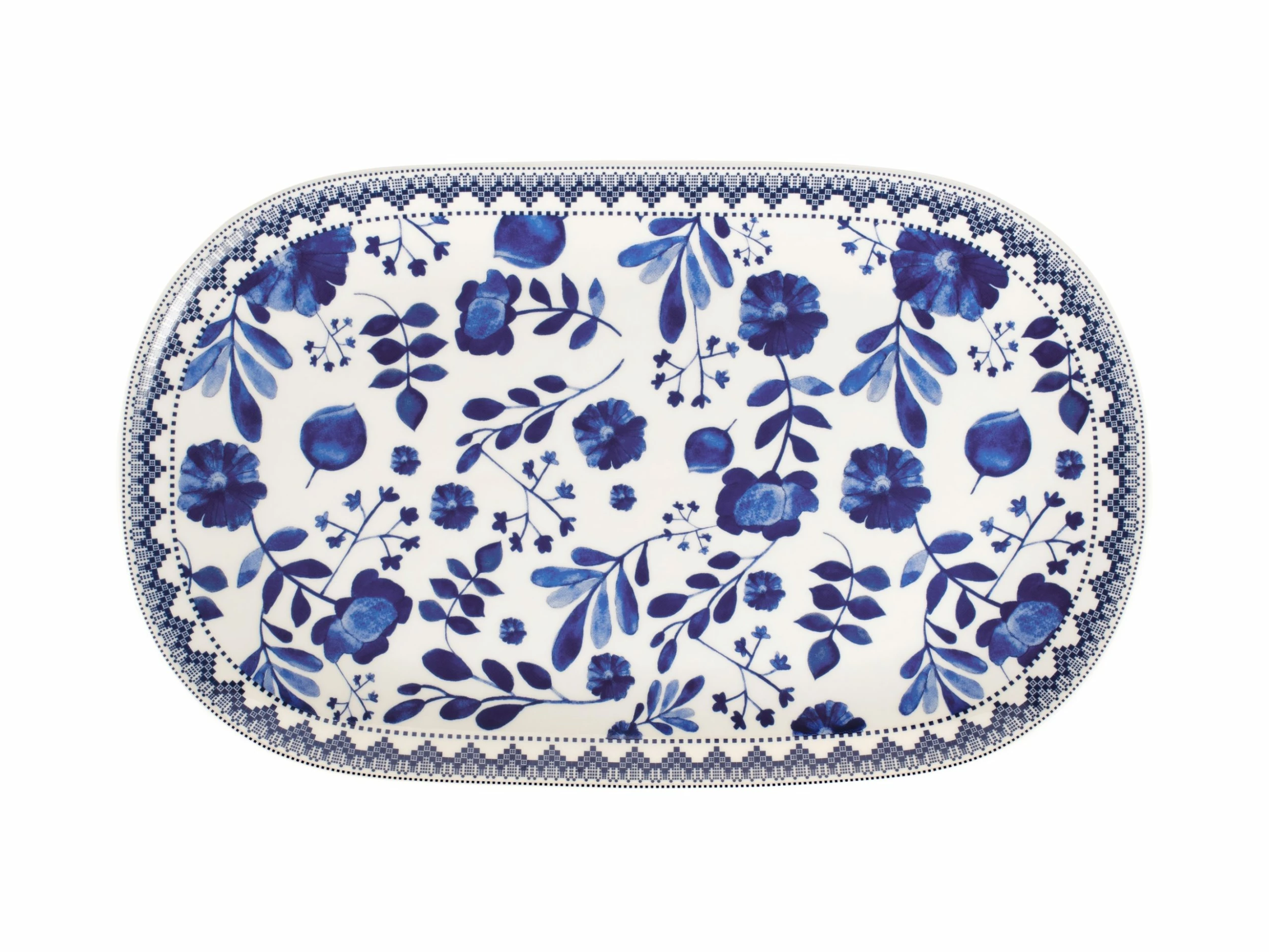 Darcy Oval Platter 37x23cm Floral Gift Boxed 3 Darcy Oval Platter 37x23cm Floral Gift Boxed