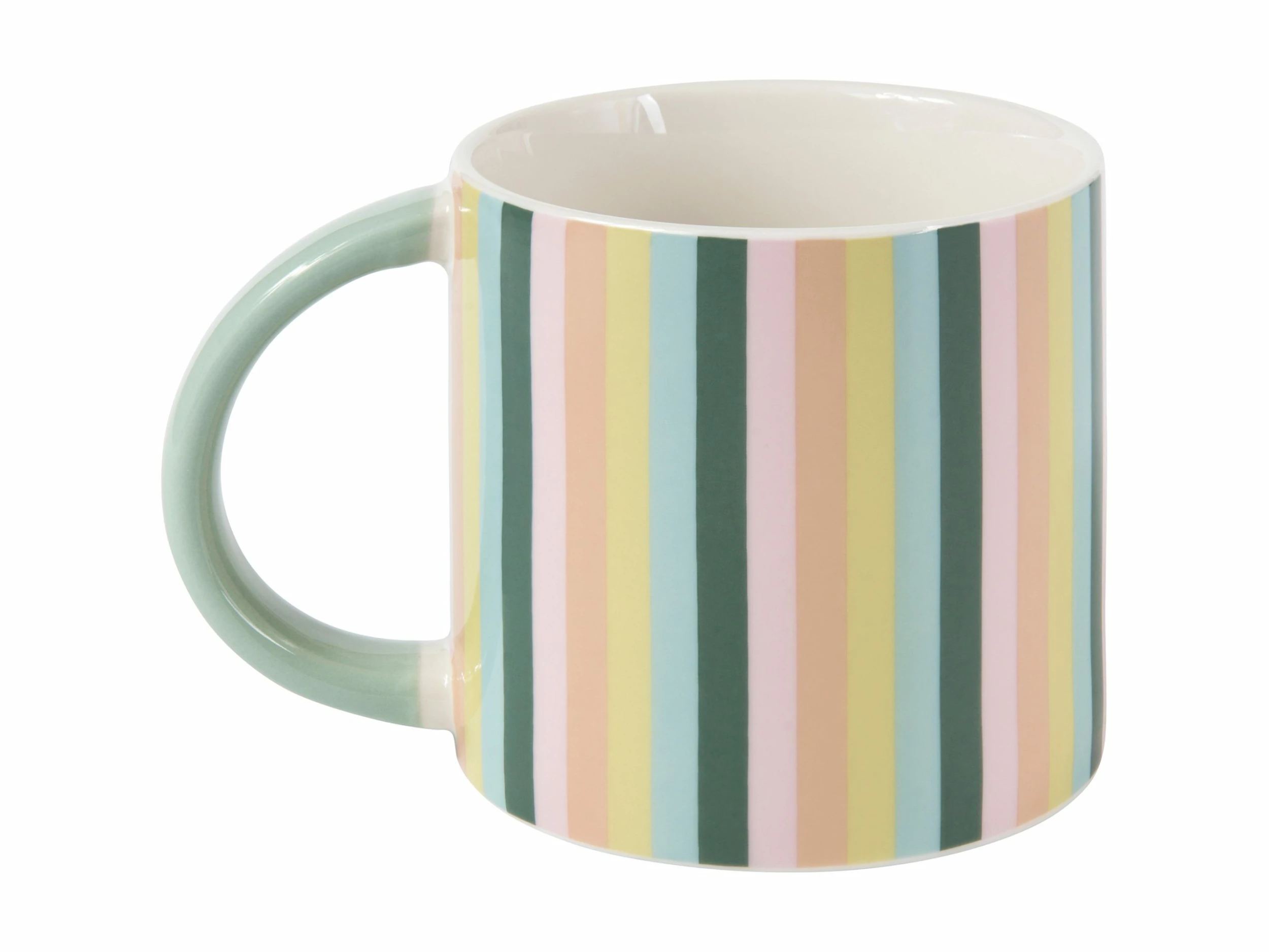 Power Pop Stripes Mug 400ML Sage 5 Power Pop Stripes Mug 400ML Sage - Image 3