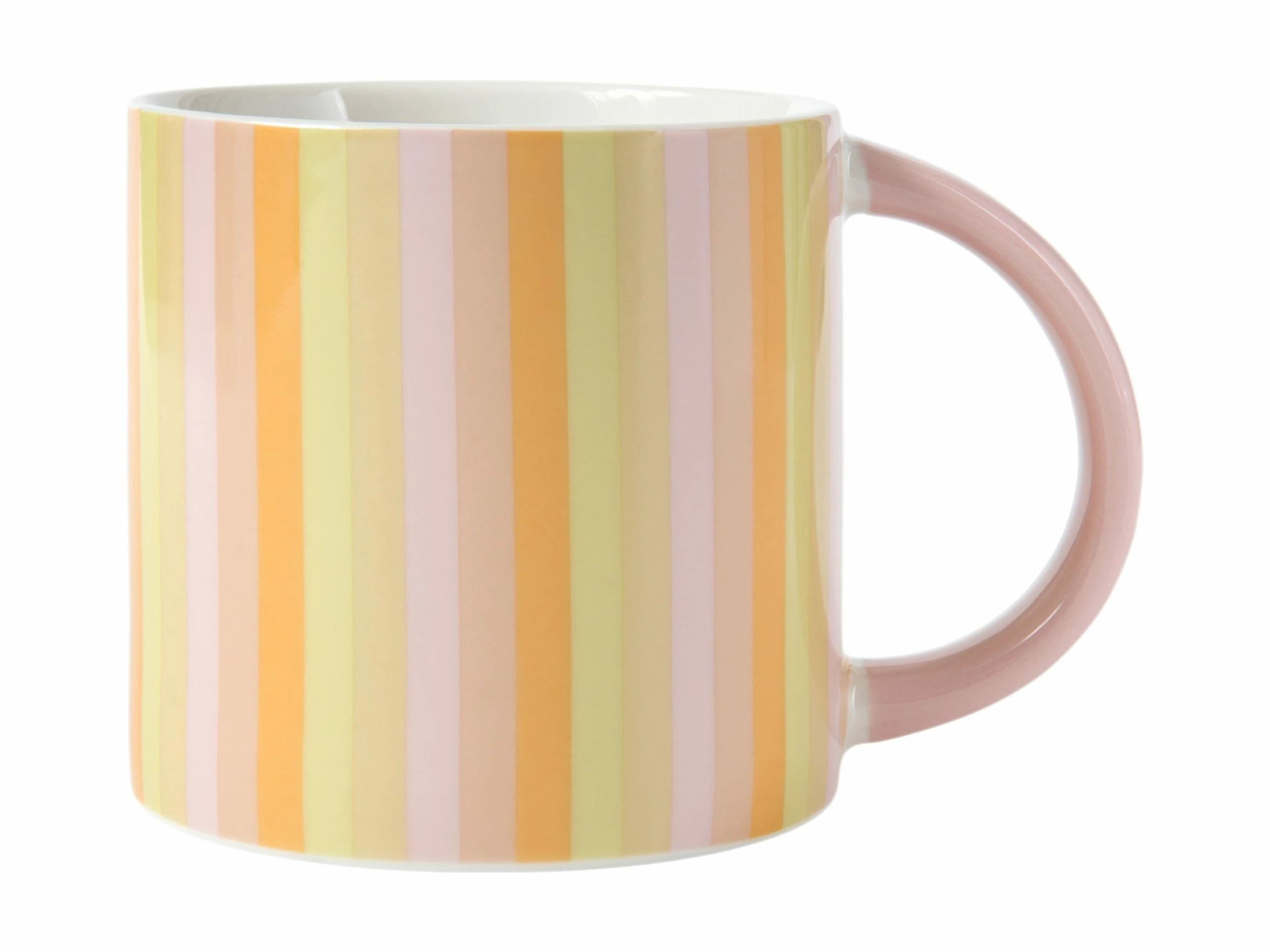Power Pop Stripes Mug 400ML Rose 3 Power Pop Stripes Mug 400ML Rose