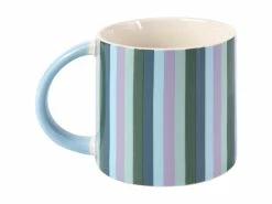 Power Pop Stripes Mug 400ML Lilac -Dinnerware shop DI0421 SIDE