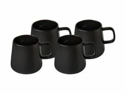Blend Sala Mug 375ML Set Of 4 Black Gift Boxed -Dinnerware shop DI0427 A1