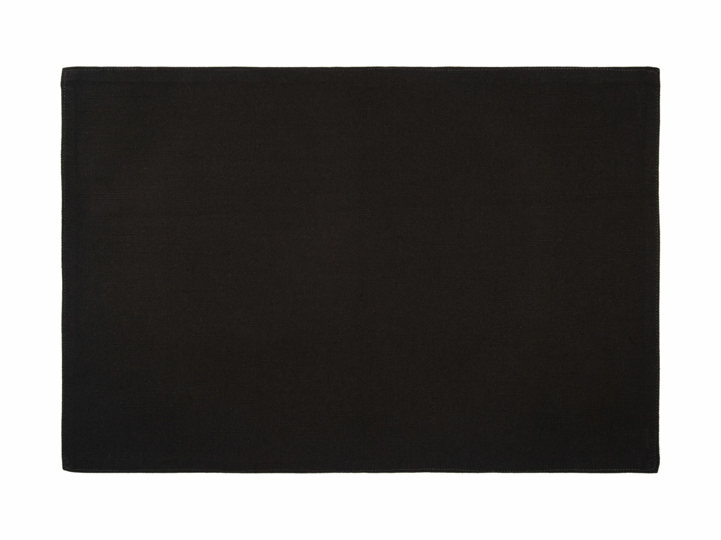 Cotton Classics Cotton Placemat 45x30cm Black 3 Cotton Classics Cotton Placemat 45x30cm Black