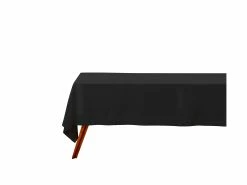 Cotton Classics Rectangle Tablecloth 300x150cm Black