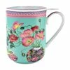 Gabby Malpas Jardin Mug With Infuser 340ML Poppy Gift Boxed