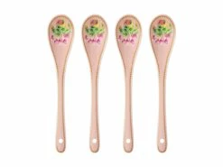 Gabby Malpas Jardin Teaspoon Set Of 4 Cyclamen Gift Boxed