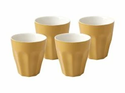 Blend Sala Latte Cup 265ML Set Of 4 Mustard Gift Boxed -Dinnerware shop LM0037 A1