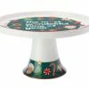 Kasey Rainbow Sparkly Season Footed Cake Stand 20cm Dark Green Gift Boxed