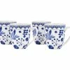 Darcy Coupe Mug 420ML Set Of 4 Floral Gift Boxed 2 Darcy Coupe Mug 420ML Set Of 4 Floral Gift Boxed -Dinnerware shop YD0011