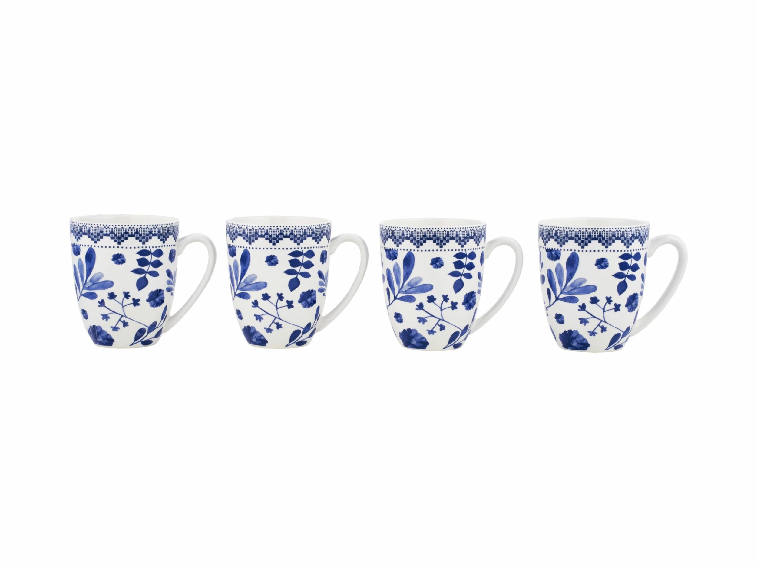 Darcy Coupe Mug 420ML Set Of 4 Floral Gift Boxed 4 Darcy Coupe Mug 420ML Set Of 4 Floral Gift Boxed - Image 2