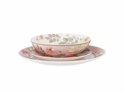 Arcadia Coupe Dinner Set 12pc Pink Gift Boxed -Dinnerware shop YD0034 STACK