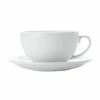 White Basics Cappuccino Cup & Saucer 320ML -Dinnerware shop aa2744