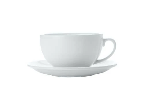 White Basics Cappuccino Cup & Saucer 320ML 3 White Basics Cappuccino Cup & Saucer 320ML