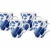 Giverny Coupe Mug Set Of 4 350ML Blue Gift Boxed -Dinnerware shop aw0620