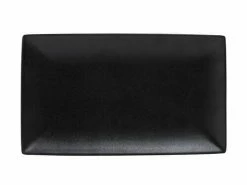 Caviar Black Rectangle Platter 27.5x16cm
