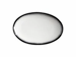 Caviar Granite Oval Plate 25x16cm