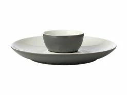 Mezze Chip & Dip 30cm Charcoal Gift Boxed