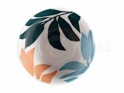 Andalusia Jumbo Mug 540ML Leaf Cyan -Dinnerware shop bi0627 top