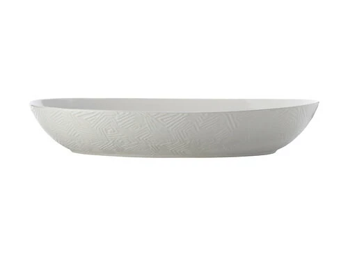 Dune Oval Serving Bowl 42x27cm White Gift Boxed 3 Dune Oval Serving Bowl 42x27cm White Gift Boxed