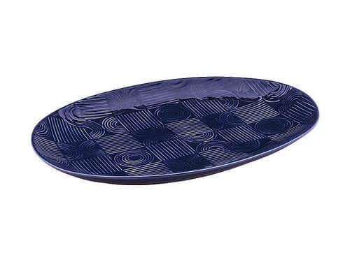Arc Oval Platter 41x30cm Indigo Blue Gift Boxed 4 Arc Oval Platter 41x30cm Indigo Blue Gift Boxed - Image 2