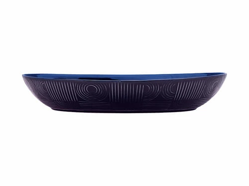Arc Oval Serving Bowl 42x27cm Indigo Blue Gift Boxed 3 Arc Oval Serving Bowl 42x27cm Indigo Blue Gift Boxed