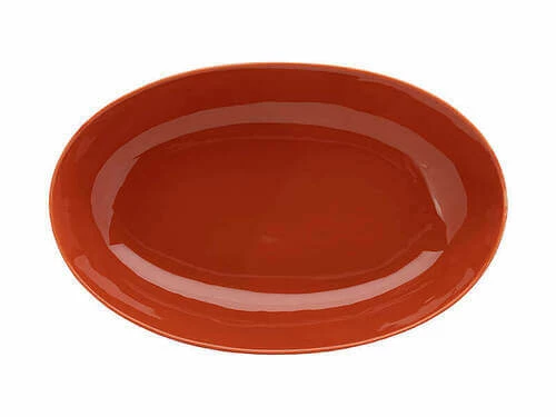 Arc Oval Serving Bowl 42x27cm Terracotta Gift Boxed 4 Arc Oval Serving Bowl 42x27cm Terracotta Gift Boxed - Image 2