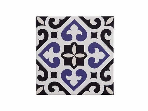 Medina Ceramic Square Tile Trivet Azrou 15cm 3 Medina Ceramic Square Tile Trivet Azrou 15cm