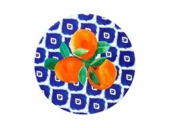 Positano Ceramic Round Tile Trivet 20cm Arancia -Dinnerware shop du0080 1