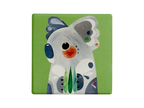 Pete Cromer Ceramic Square Tile Coaster Koala 9.5cm 3 Pete Cromer Ceramic Square Tile Coaster Koala 9.5cm