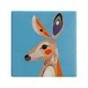 Pete Cromer Ceramic Square Tile Coaster Kangaroo 9.5cm -Dinnerware shop du0094