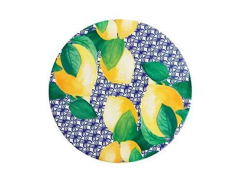 Positano Ceramic Round Tile Trivet 20cm Limone 5 Positano Ceramic Round Tile Trivet 20cm Limone - Image 3