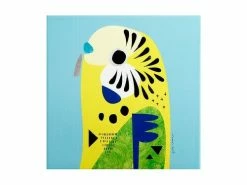 Pete Cromer Ceramic Square Trivet 20cm Budgerigar