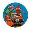 Mulga The Artist Ceramic Round Coaster 10.5cm Coconut -Dinnerware shop du0184 v2