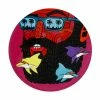 Mulga The Artist Ceramic Round Coaster 10.5cm Dolphin Man -Dinnerware shop du0193 v2