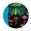 Mulga The Artist Ceramic Round Coaster 10.5m Flamingo Man -Dinnerware shop du0194 v2
