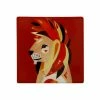 Pete Cromer Wildlife Ceramic Square Coaster 9.5cm Lion -Dinnerware shop du0223
