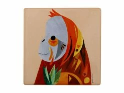 Pete Cromer Wildlife Ceramic Square Coaster 9.5cm Orangutan 7 Pete Cromer Wildlife Ceramic Square Coaster 9.5cm Orangutan -Dinnerware shop du0226 2