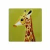 Pete Cromer Wildlife Ceramic Square Coaster 9.5cm Giraffe -Dinnerware shop du0228