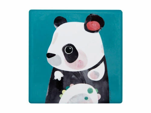 Pete Cromer Wildlife Ceramic Square Coaster 9.5cm Panda 5 Pete Cromer Wildlife Ceramic Square Coaster 9.5cm Panda - Image 3