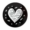 The Letterettes Ceramic Round Coaster 10.5cm Heart Gift Boxed -Dinnerware shop du0260