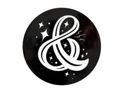 The Letterettes Ceramic Round Coaster 10.5cm & Gift Boxed""