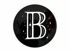 The Letterettes Ceramic Round Coaster 10.5cm B Gift Boxed""