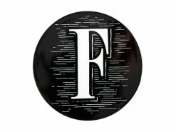 The Letterettes Ceramic Round Coaster 10.5cm F Gift Boxed""