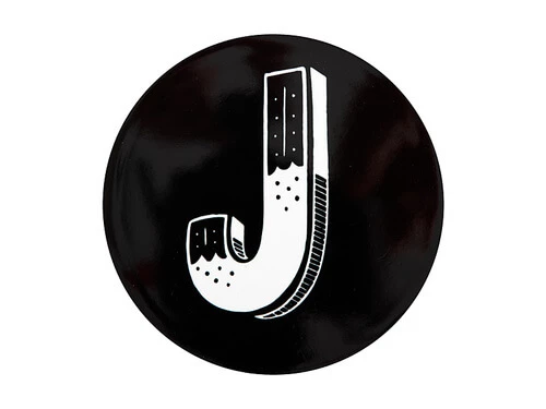 The Letterettes Ceramic Round Coaster 10.5cm J Gift Boxed"" 3 The Letterettes Ceramic Round Coaster 10.5cm J Gift Boxed""