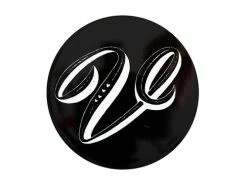 The Letterettes Ceramic Round Coaster 10.5cm V Gift Boxed""