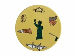 Megan McKean Cities Ceramic Round Coaster 10.5cm New York -Dinnerware shop du0308 2