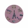 Megan McKean Cities Ceramic Round Coaster 10.5cm Paris 2 Megan McKean Cities Ceramic Round Coaster 10.5cm Paris -Dinnerware shop du0310