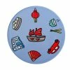 Megan McKean Cities Ceramic Round Coaster 10.5cm Hong Kong -Dinnerware shop du0383