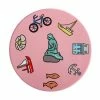 Megan McKean Cities Ceramic Round Coaster 10.5cm Copenhagen -Dinnerware shop du0384