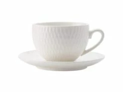 White Basics Diamonds Demi Cup & Saucer 90ML 7 White Basics Diamonds Demi Cup & Saucer 90ML -Dinnerware shop dv0029 1