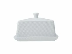 White Basics Diamonds Butter Dish
